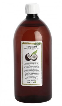 Kokosnøtt olje (Cocos nucifera) MCT, 1l.