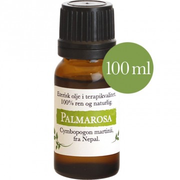 100ml Palmarosa (Cymbopogon martinii) fra Nepal