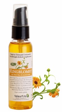 Ringblomstolje, kaldpresset 60 ml m/pumpe, Norge