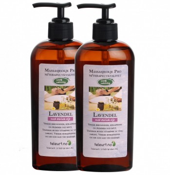 Lavendel hud- og massasjeolje 500ml (2*250ml)