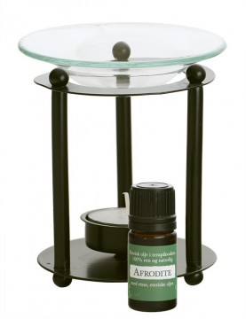 Afrodite oljeblanding og aromalampe