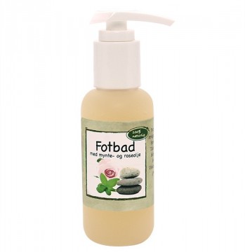 Fotbad med mynte- og roseolje 100ml