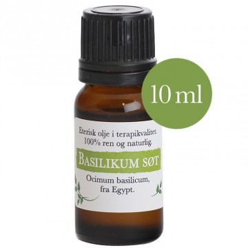 10ml Basilikum søt linalooltype (ocimum basilicum) Egypt