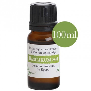 100ml Basilikum søt linalooltype (ocimum basilicum) Egypt