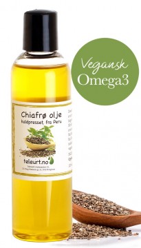 Chiafrø olje, kaldpresset, 125 ml