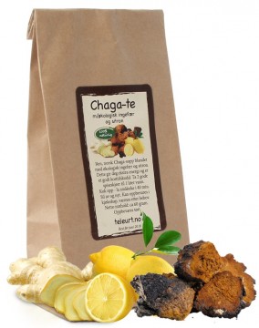 Chaga te m/ingefær og sitron 60g