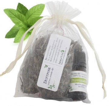 Peppermynte duftpose med 5ml peppermynte eterisk olje