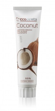 Ecodenta Coconut, øko - anti-plakk - 100ml