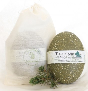 Teleurtsåpa - med gran og grønnleire, 80g