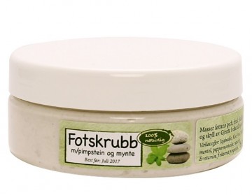 Fotskrubb, pimpestein og mynte, 200 g