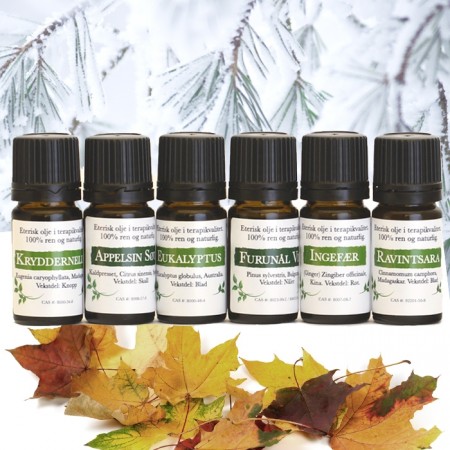 Vinteroljer - 6 flasker á 5 ml