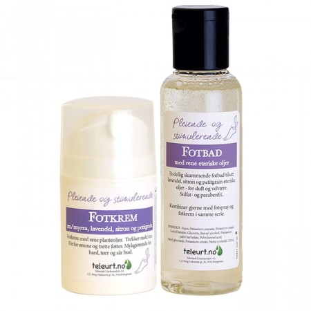 Fotkrem og fotbad