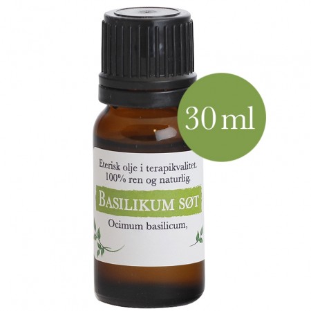 30ml Basilikum søt linalooltype (ocimum basilicum) USA