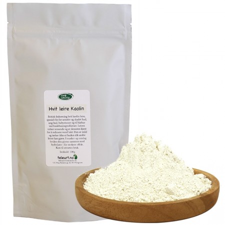 Naturleire hvit kaolin 100g