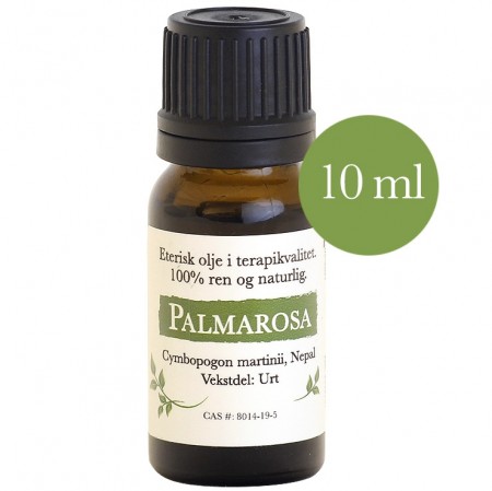 10ml Palmarosa (Cymbopogon martinii) fra Nepal