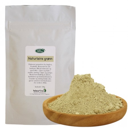 Naturleire grønn 100g