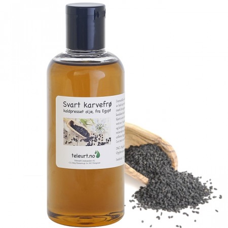 Svart karvefrø kaldpresset  (Nigella sativa) 250ml