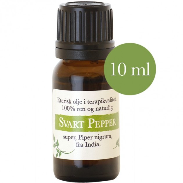 10ml Sort pepper super (piper nigrum) fra India | Telemark Urtebrænderi ...